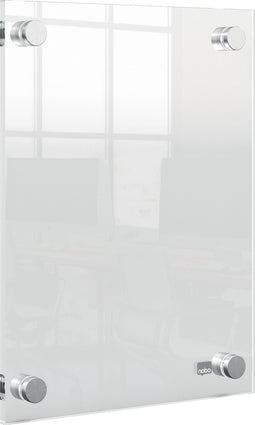 Nobo Premium Plus Wandgemonteerde A5 Poster Frame voor Documenten, Posters - met Hoekmontage - Transparant Acryl
