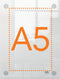 Nobo Premium Plus Wandgemonteerde A5 Poster Frame voor Documenten, Posters - met Hoekmontage - Transparant Acryl