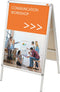 Nobo Stoepbord Aluminium met Clicklijst - Reclamebord - 70x100cm - Weerbestendig