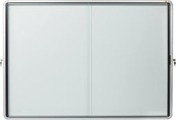 nobo vitrine, schuifdeur, metalen achterwand, 27 x DIN A4