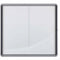 nobo vitrine, schuifdeur, metalen achterwand, 27 x DIN A4