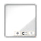 Nobo - Vitrinekast buiten nobo glas magnetisch 12x a4