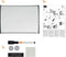 Nobo Whiteboard Met Gewelfde Lijst 58.5 x 43cm - Inclusief Whiteboard Accessoires -Wit