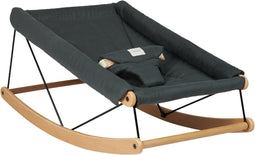 Nobodinoz Growing green Linnen bouncer / Wipstoel - Green blue