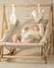 Nobodinoz Growing green Linnen bouncer / Wipstoel - Greige