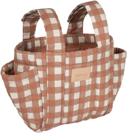 Nobodinoz Hyde Park Kinderwagen organizer 42x22x12cm - Terracotta Checks