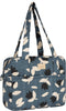 Nobodinoz Hyde Park Waterdichte kinderwagentas/luiertas 38x33x16cm - Blue Black Tulips