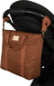 Nobodinoz Hyde Park waterdichte luiertas/rugzak 32x32x14cm - Brick brown