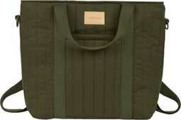 Nobodinoz Hyde Park waterdichte luiertas/rugzak 32x32x14cm - London Green
