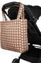 Nobodinoz - Hyde Park XXL Luiertas - Terracotta checks - Draagtas