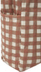 Nobodinoz - Hyde Park XXL Luiertas - Terracotta checks - Draagtas