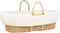 Nobodinoz Lin français Padded moses cover - Wiegbeschermer - Off White