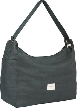 Nobodinoz Lin français stroller bag 50x40x18cm - Green blue