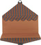 Nobodinoz Majestic House - Opvouwbare eco vloermat - Huismatras - Speelmatras - Blue Brown Stripes