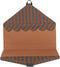 Nobodinoz Majestic House - Opvouwbare eco vloermat - Huismatras - Speelmatras - Blue Brown Stripes