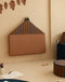 Nobodinoz Majestic House - Opvouwbare eco vloermat - Huismatras - Speelmatras - Blue Brown Stripes