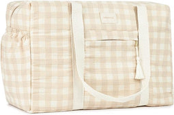 Nobodinoz Opera Luiertas waterproof 29x46x20cm - Ivory checks