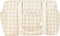 Nobodinoz Opera Luiertas waterproof 29x46x20cm - Ivory checks