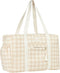 Nobodinoz Opera Luiertas waterproof 29x46x20cm - Ivory checks