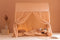 Nobodinoz Vera Junior Bed Home Sienna Brown - Eyelet lace cover 70X140 - Peuterbed