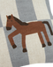 Nobodinoz Vibes Rechthoekig Sierkussen - 33x22x8cm - Blue Tiles Horse