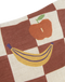 Nobodinoz Vibes Rechthoekig Sierkussen - 33x22x8cm - Maroon Checks Fruits