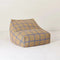 Nobodinoz Vibes zitzak - 74x40x60cm - Brown Blue Windowpane