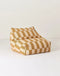 Nobodinoz Vibes zitzak - 74x40x60cm - Mustard and Sand Tiles