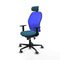 Piqueras y Crespo 1D036G2 - Bureaustoel - Hoofdsteun Verstelbaar - Blauw Groene benzine