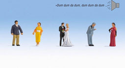 NOCH 0012861 H0 Bruiloft figuren Kant-en-klare module, Scène met geluid