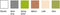 NOCH 0061159 Patina-Marker Grijs, Groen, Walnoot, Crème, Olijf-groen 6 stuk(s)
