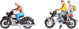 NOCH 12970 N Motorfiets figuren Geverfd, Scène met geluid