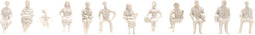 NOCH 14985 H0 Zittend en staand figuren Ongeverfd, Zittend, Staand
