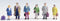 NOCH 15220 H0 Reizigers figuren Geverfd, Staand