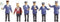 NOCH 15265 H0 Duitsland figuren Geverfd, Staand