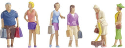 NOCH 15518 H0 Figuren aan het winkelen figuren Geverfd, Staand