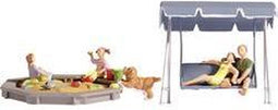 NOCH 15590 H0 Ouders en kinderen figuren Geverfd, Staand