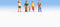 NOCH 15592 H0 Ouders en kinderen figuren Geverfd, Staand
