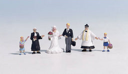 NOCH 15860 H0 Bruiloft figuren Geverfd, Staand