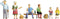 NOCH 15872 H0 Wandelaars figuren Geverfd, Staand