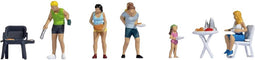 NOCH 15881 H0 Mensen op de camping figuren Geverfd, Staand, Zittend