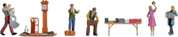 NOCH 16280 H0 Rommelmarkt set-1 figuren Geverfd, Staand