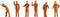 NOCH 18011 H0 Rangeerders figuren Geverfd, Staand