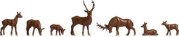 NOCH 18211 H0 Herten figuren Geverfd, Staand, Liggende
