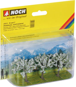 NOCH 25511 Set bomen Fruitboom 45 tot 45 mm Wit, Bloeiend 3 stuk(s)