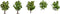 NOCH 25610 Set bomen Fruitboom 80 mm (max) 5 stuk(s)