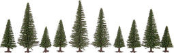 NOCH 26830 Set bomen Zilverspar 50 tot 140 mm Donkergroen 25 stuk(s)