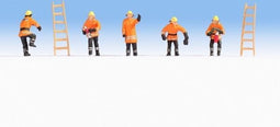 NOCH 36022 N Oranje beschermende kleding figuren Geverfd, Staand