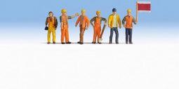 NOCH 36277 N Spoorwegarbeiders figuren Geverfd, Staand