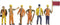 NOCH 36277 N Spoorwegarbeiders figuren Geverfd, Staand